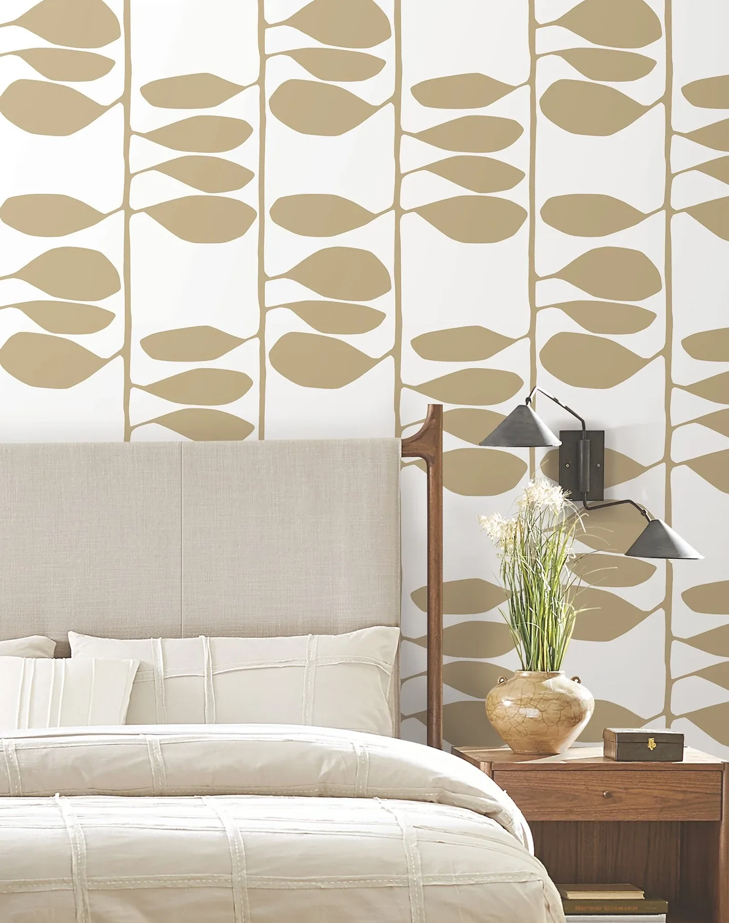 York Wallcoverings Sculpted Vines Gold Wallpaper - SKU ZM2803