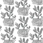 York Wallcoverings Seedlings Black Peel & Stick Wallpaper | Wallpaper Twins York Wallcoverings Seedlings Black Peel & Stick Wallpaper - SKU PSW1229RL