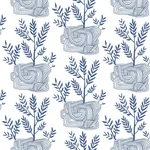 York Wallcoverings Seedlings Blue Peel & Stick Wallpaper | Wallpaper Twins York Wallcoverings Seedlings Blue Peel & Stick Wallpaper - SKU PSW1228RL