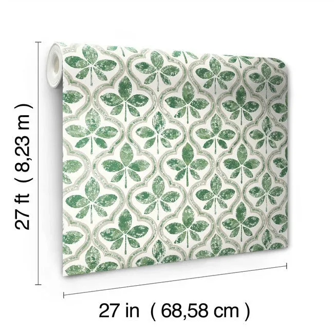 York Wallcoverings Sevilla Clover Wallpaper - SKU GO8274