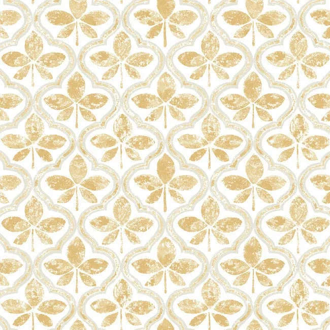 York Wallcoverings Sevilla Ochre Wallpaper - SKU GO8271