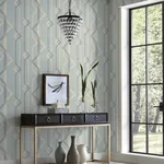 York Wallcoverings Shape Shifter Blue Wallpaper | Wallpaper Twins York Wallcoverings Shape Shifter Blue Wallpaper - SKU GM7601
