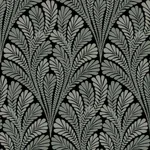 York Wallcoverings Shell Damask Black Wallpaper - SKU BW3951