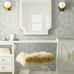 York Wallcoverings Shell Damask Green Wallpaper | Wallpaper Twins York Wallcoverings Shell Damask Green Wallpaper - SKU DM5023