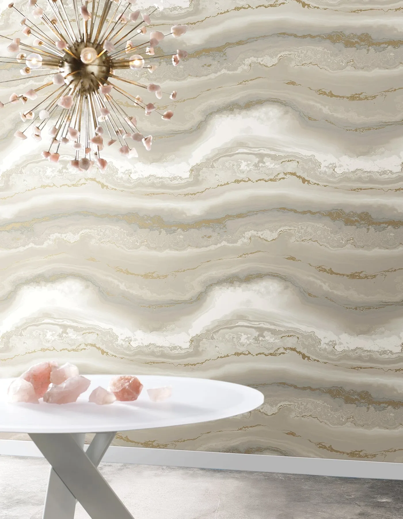 York Wallcoverings Shifting Sands Beige Peel & Stick Wallpaper - SKU PSW1560RL