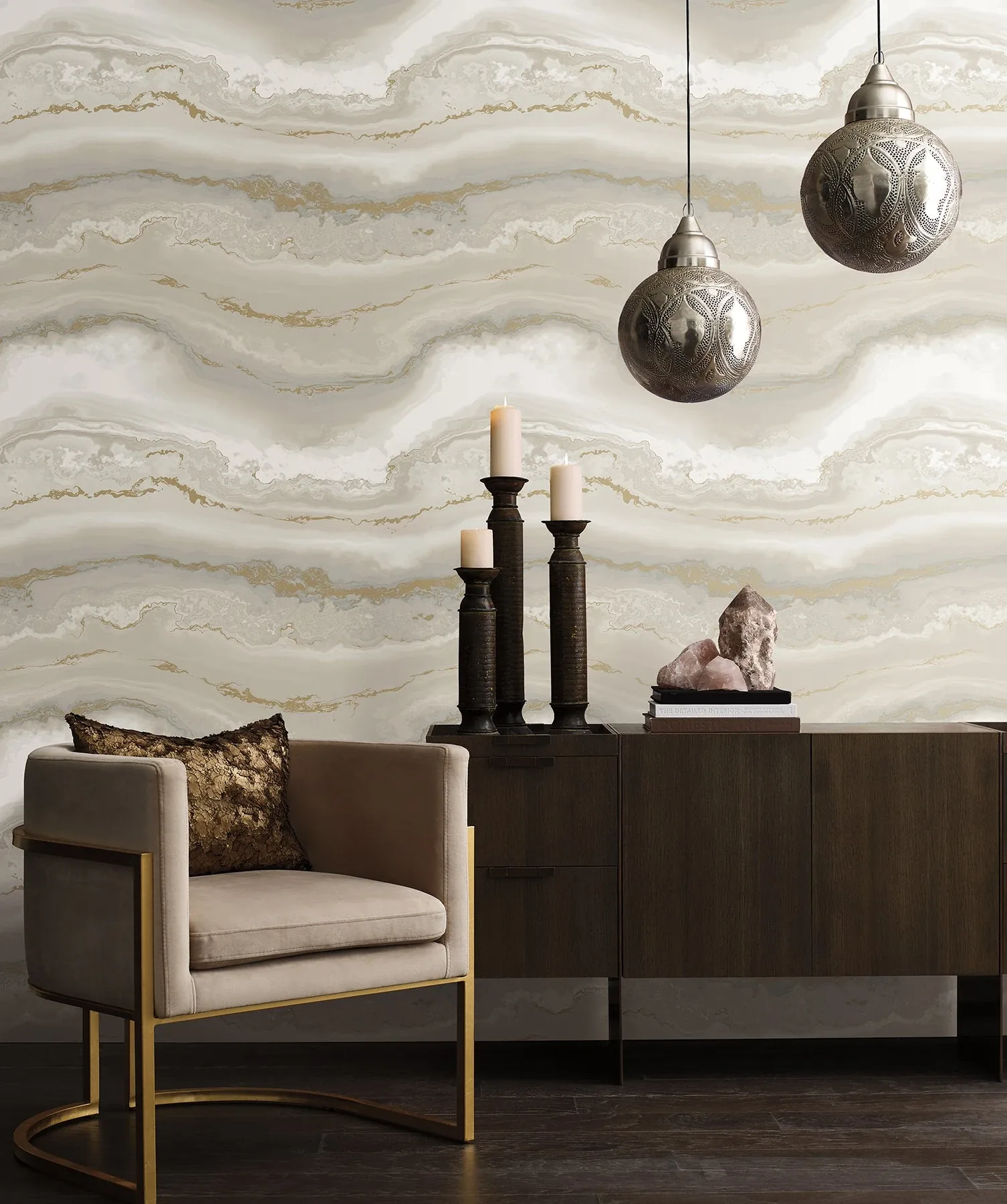 York Wallcoverings Shifting Sands Beige Peel & Stick Wallpaper - SKU PSW1560RL