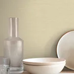 York Wallcoverings Shimmering Linen Cream Wallpaper - SKU SI24371