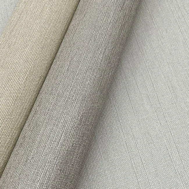 York Wallcoverings Shimmering Linen Grey Wallpaper - SKU SI18551