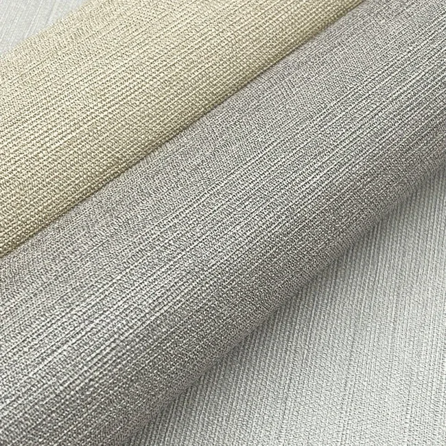 York Wallcoverings Shimmering Linen Ivory Wallpaper - SKU SI24373