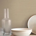 York Wallcoverings Shimmering Linen Light Caramel Wallpaper - SKU SI18554