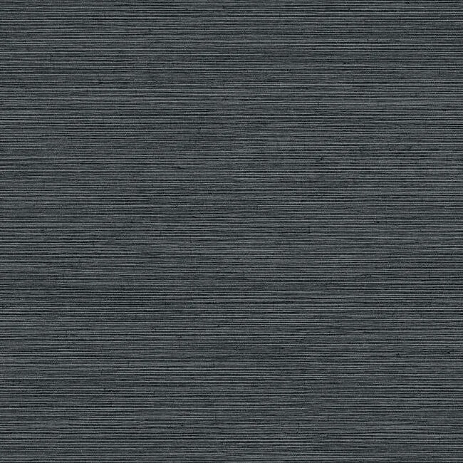 York Wallcoverings Shining Sisal Grasscloth Black Metallic Wallpaper - SKU Y6200903
