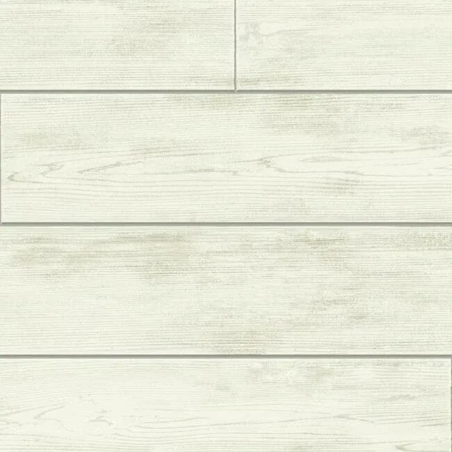 York Wallcoverings Shiplap Grey & Off White Wallpaper - SKU MH1559