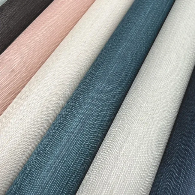 York Wallcoverings Sisal Twill Grasscloth Teal Wallpaper - SKU CL1029