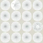 York Wallcoverings Soho Starburst Silver Peel & Stick Wallpaper - SKU PSW1216RL
