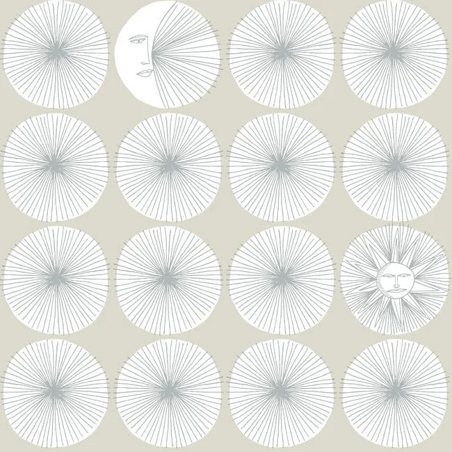 PSW1216RL | Soho Starburst Silver Peel & Stick Wallpaper