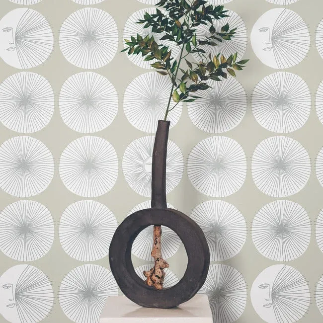 York Wallcoverings Soho Starburst Silver Peel & Stick Wallpaper - SKU PSW1216RL