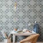 York Wallcoverings Sol & Mane Blue Wallpaper | Wallpaper Twins York Wallcoverings Sol & Mane Blue Wallpaper - SKU MB29034