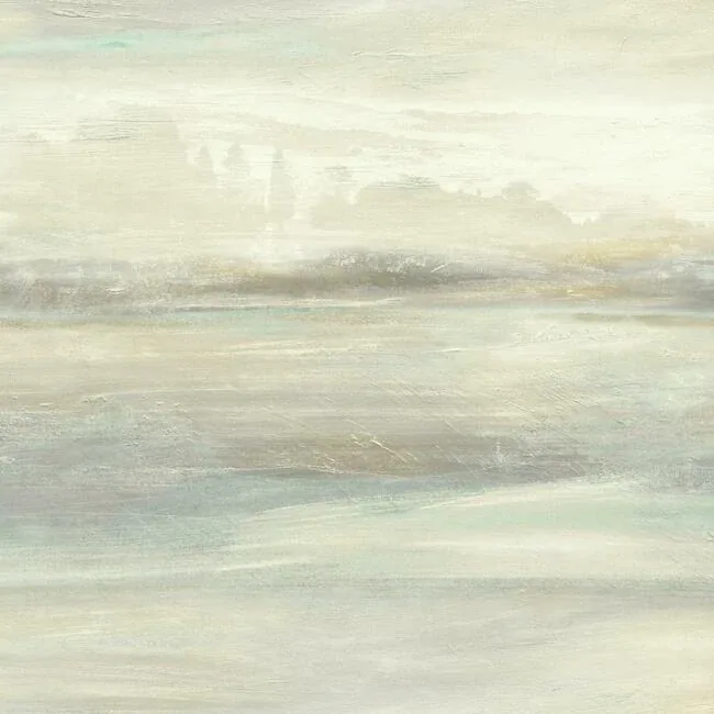 York Wallcoverings Soothing Mists Scenic Blue & Beige Peel & Stick Wallpaper - SKU PSW1098RL