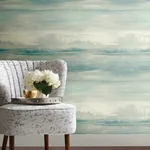 York Wallcoverings Soothing Mists Scenic Blue Peel & Stick Wallpaper - SKU PSW1099RL