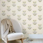 York Wallcoverings Sophie Sage Floral Medallion Peel & Stick Wallpaper | Wallpaper Twins York Wallcoverings Sophie Sage Floral Medallion Peel & Stick Wallpaper - SKU PSW1575RL