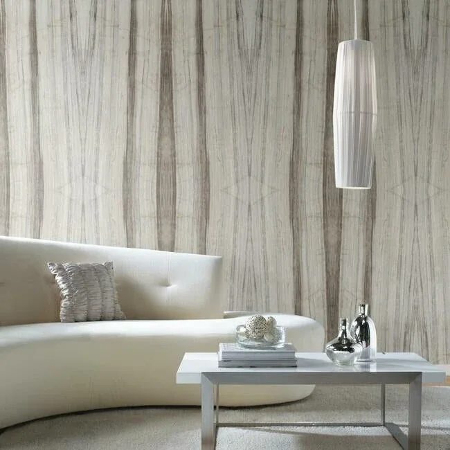 York Wallcoverings Spanish Marble Taupe Peel & Stick Mural - SKU PSW1298M