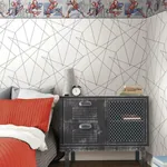 York Wallcoverings Spider-Man Fracture Black Wallpaper - SKU DI0942