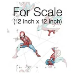 York Wallcoverings Spider-Man Fracture Blue & Grey Wallpaper - SKU DI0939