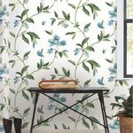 York Wallcoverings Springtime Blue & Green Wallpaper - SKU GO8283