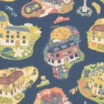York Wallcoverings Staden Dark Blue Wallpaper - SKU MB29010