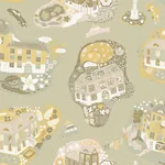 York Wallcoverings Staden Mustard Wallpaper | Wallpaper Twins York Wallcoverings Staden Mustard Wallpaper - SKU MB29008