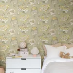 York Wallcoverings Staden Mustard Wallpaper | Wallpaper Twins York Wallcoverings Staden Mustard Wallpaper - SKU MB29008
