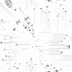 York Wallcoverings Star Wars: Galactic Battles Black & White Wallpaper - SKU DI0952