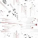 York Wallcoverings Star Wars: Galactic Battles Red Wallpaper - SKU DI0950