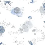 York Wallcoverings Star Wars: Good Night Galaxy Blue Wallpaper - SKU DI0998
