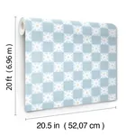 York Wallcoverings Stardust Blue Checkerboard Peel & Stick Wallpaper - SKU PSW1588RL