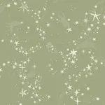York Wallcoverings Stjarnhimmel Green Wallpaper - SKU MB29022