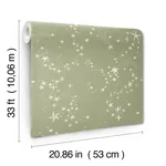 York Wallcoverings Stjarnhimmel Green Wallpaper - SKU MB29022