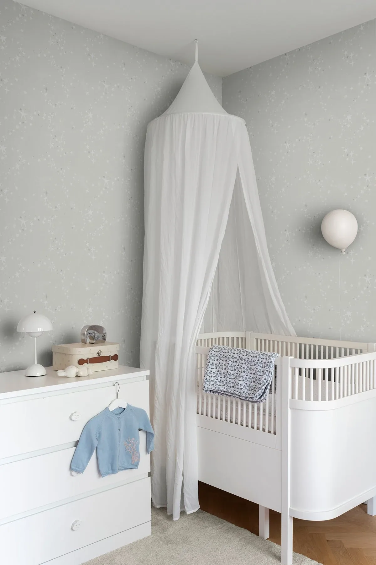 York Wallcoverings Stjarnhimmel Grey Wallpaper - SKU MB29019