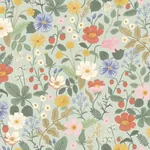 York Wallcoverings Strawberry Fields Green & Pink Wallpaper - SKU RP7356