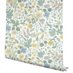 York Wallcoverings Strawberry Fields White & Green Wallpaper | Wallpaper Twins York Wallcoverings Strawberry Fields White & Green Wallpaper - SKU RP7357