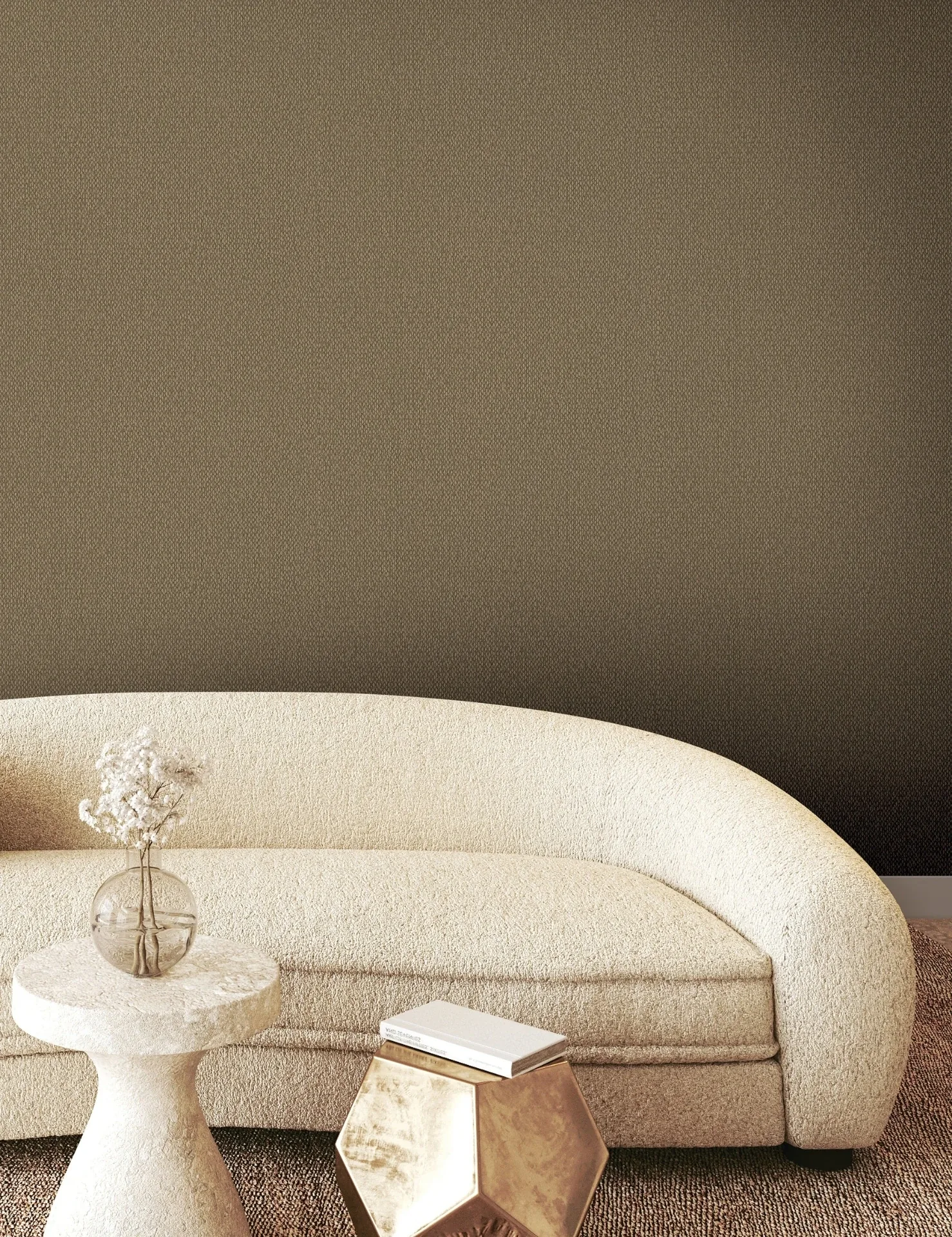 York Wallcoverings Stretched Hexagons Burnished Copper Wallpaper - SKU Y6231105