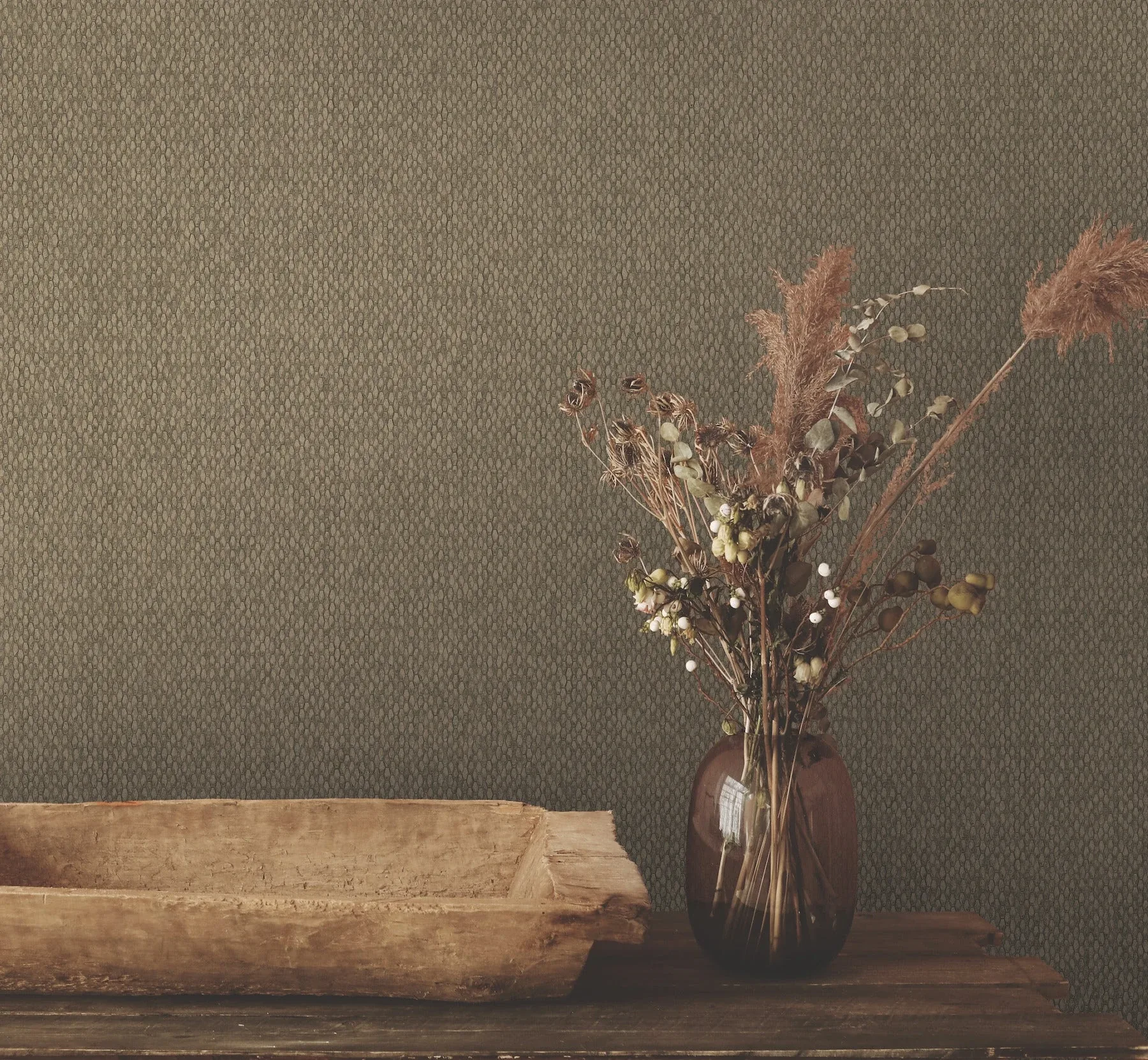 York Wallcoverings Stretched Hexagons Burnished Copper Wallpaper - SKU Y6231105