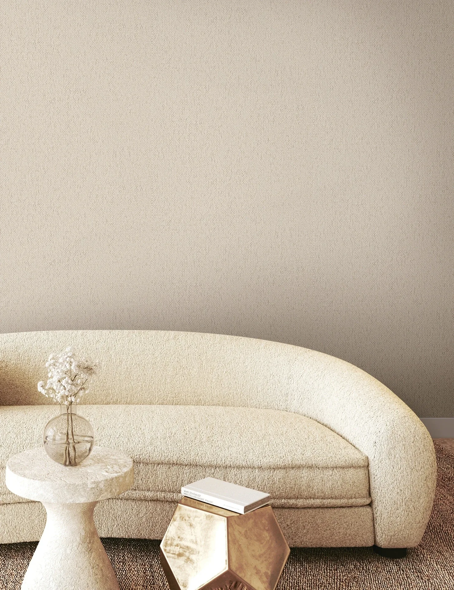 York Wallcoverings Stretched Hexagons Cream Wallpaper - SKU Y6231101
