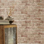 York Wallcoverings Stretcher Brick Red Peel & Stick Wallpaper - SKU PSW1306RL