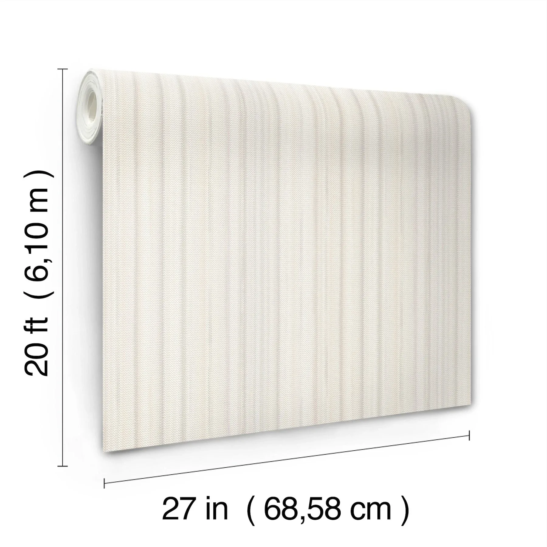 York Wallcoverings Striped Sunset Beige Peel & Stick Wallpaper - SKU PSW1635RL