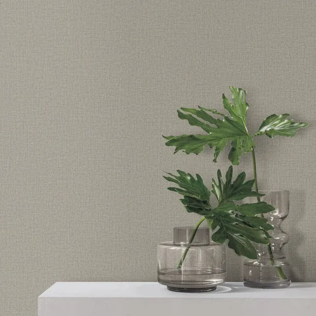 York Wallcoverings Su Tela Taupe Wallpaper - SKU SI20869