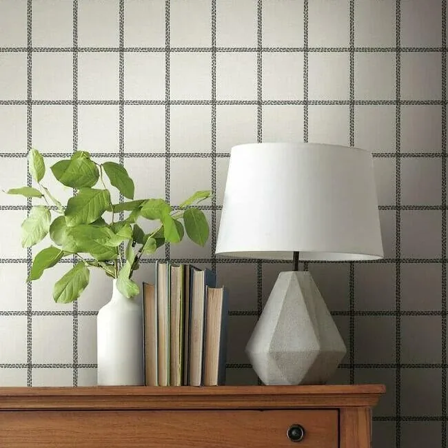 York Wallcoverings Sunday Best Black Wallpaper - SKU MK1175
