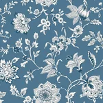 York Wallcoverings Sutton Blue Wallpaper | Wallpaper Twins York Wallcoverings Sutton Blue Wallpaper - SKU RT7821