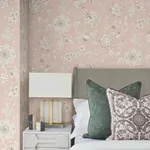 York Wallcoverings Sutton Blush Wallpaper - SKU RT7825
