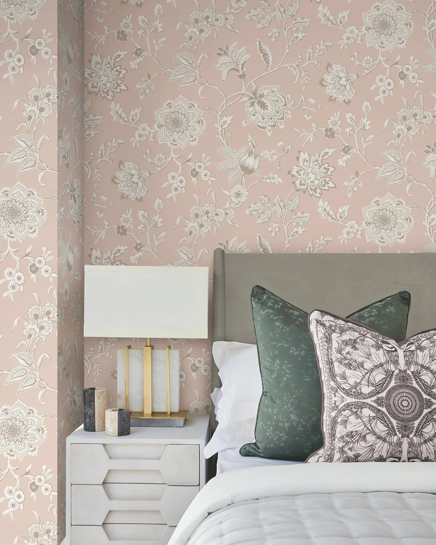 York Wallcoverings Sutton Blush Wallpaper - SKU RT7825